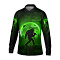 Custom Bigfoot Golf Polo Shirt, Mens Golf Gift, Funny Golf Shirt, Golf Gift For Dad