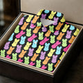 Colorful Easter Peeps Black Golf Shirt, Golf Shirts For Men, Cute Golf Outfit, Polo Shirts For Men