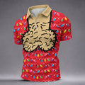Cheeky Lights Christmas Golf Shirt, Mens Golf Shirts, Golf Apparel For Men