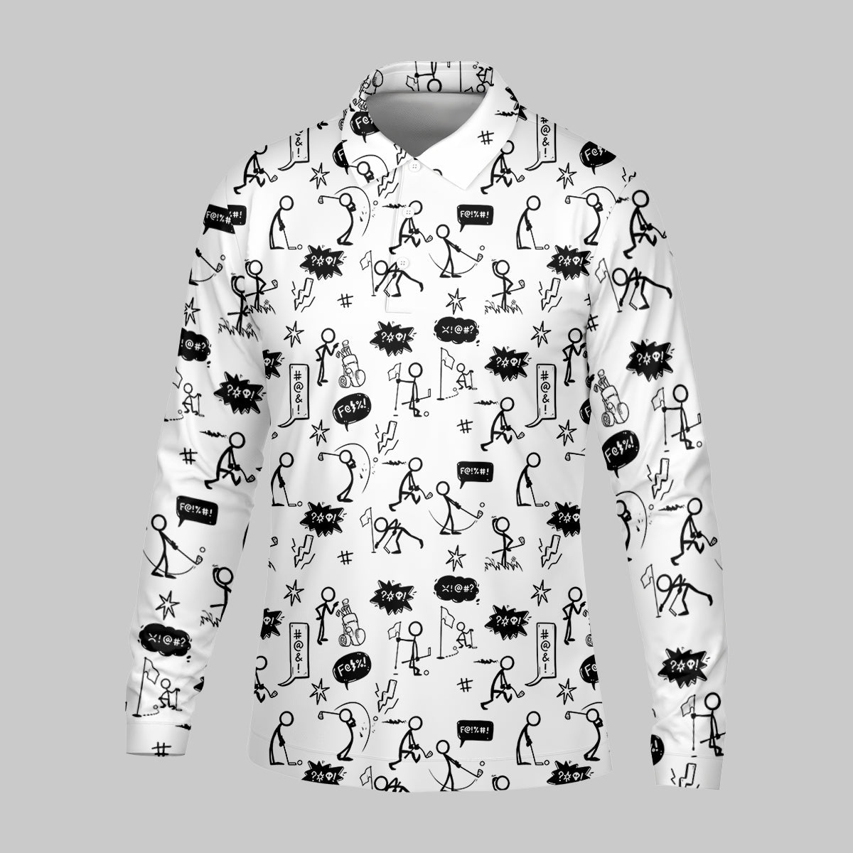 I'm Not Swearing I'm Using My Golf Words Custom Men's Golf Polo Shirt, Hilarious Golf Shirt