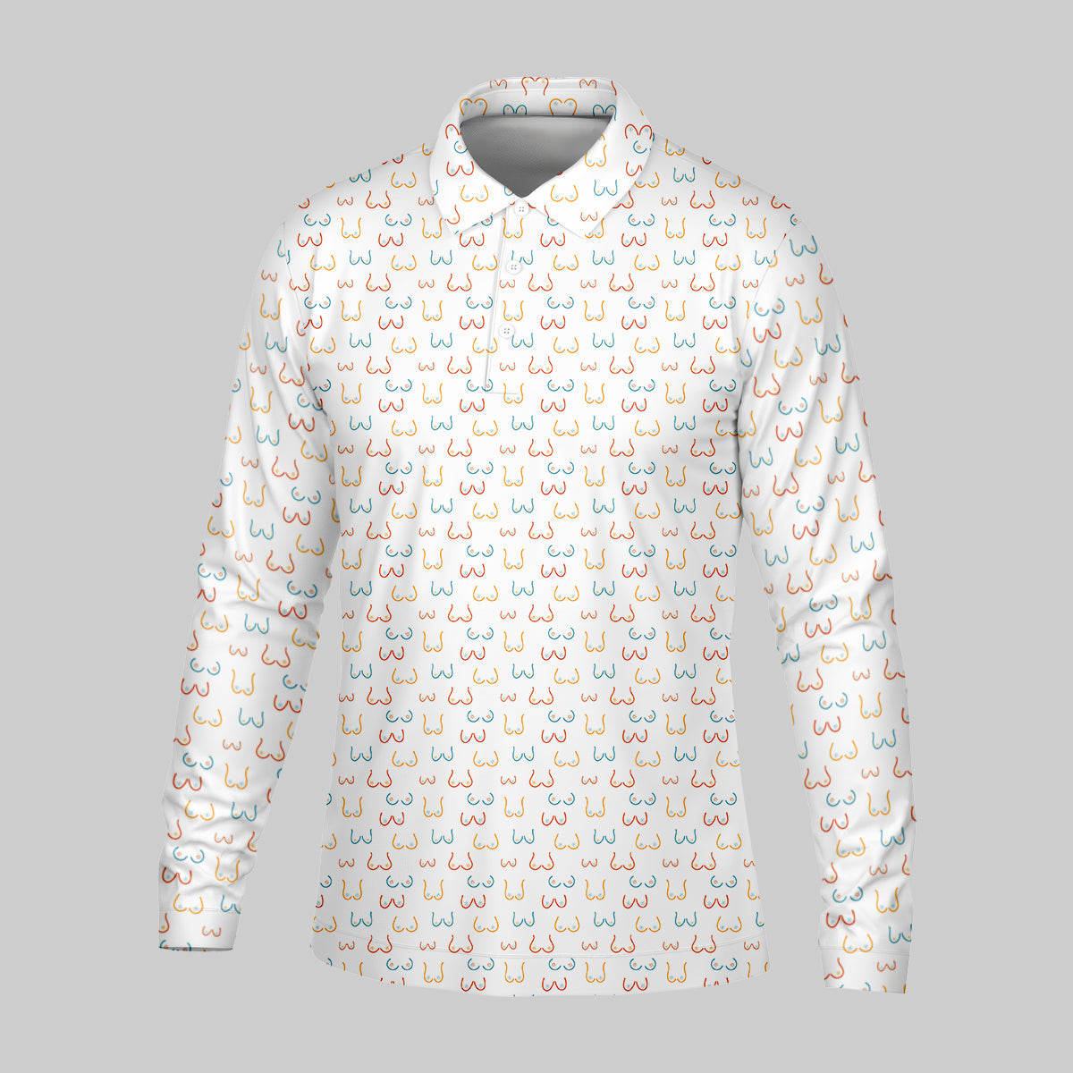 Funny Men's Golf Polo Shirt, White Polo Shirt Mens, Christmas Golf Gift, Golfing Apparel