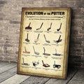 Evolution Of The Putter Wall Canvas Print, Golf Canvas Wall Art, Golf Wall Art, Gift For Golfer