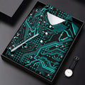 Circuit Board Pattern Hawaiian Golf Shirt, Men's Golf Shirt, Polo Shirts For Men
