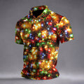 Sparkling Lights Christmas Golf Shirt, Mens Golf Shirts, Golf Apparel For Men