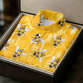 Realistic Flying Bees on Golden Honeycomb Hawaiian Golf Polo, Golf Tops For Men, Golfing Apparel