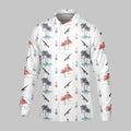Flamingo Golf Polo Shirt, Mens Golf Gift, Funny Golf Shirt, Tropical Shirt