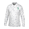 Shamrock Golf Polo Shirt, Mens Golf Shirt, St Patrick's Day Golf Shirt, Gift For Golfer