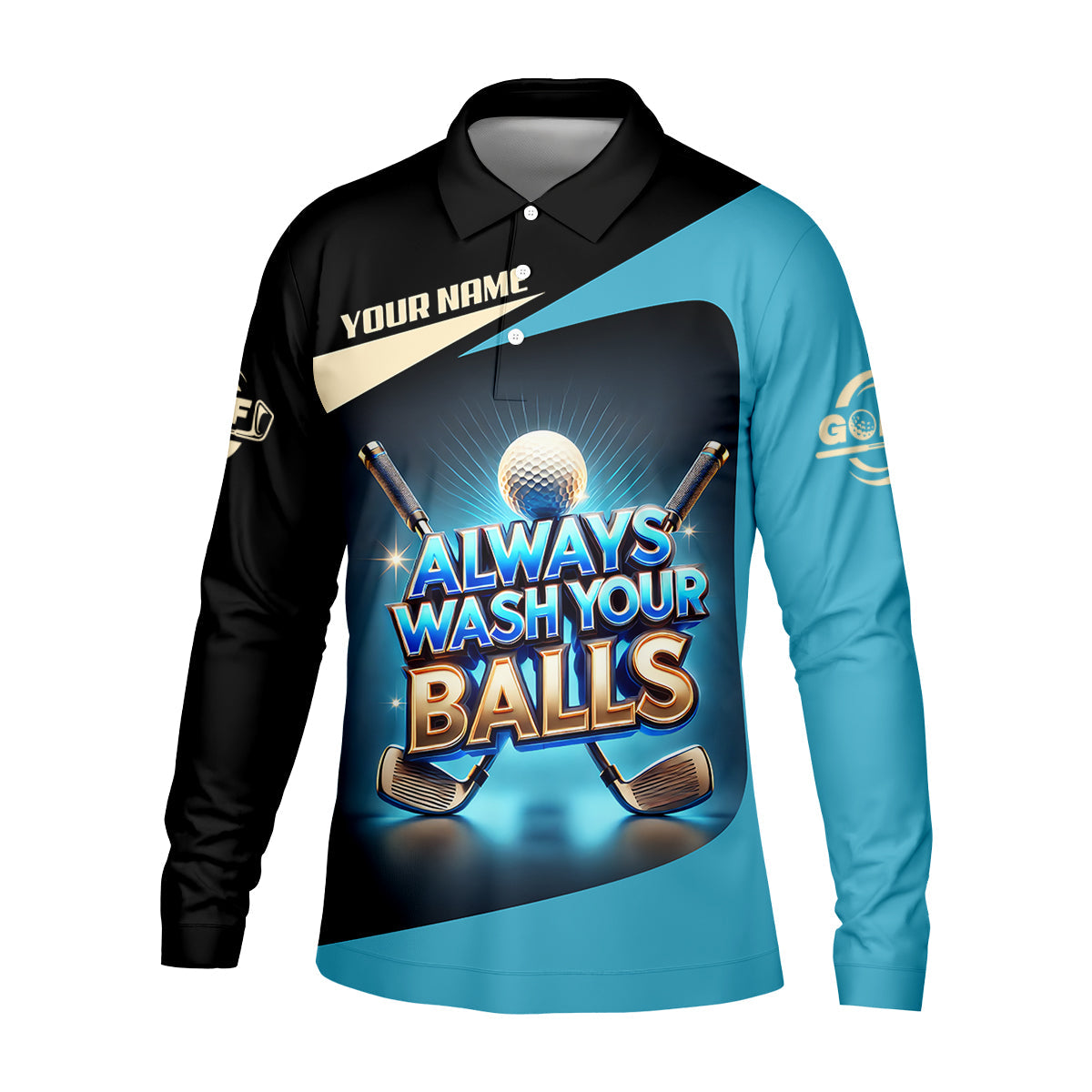 Always Wash Your Balls Custom Golf Shirts, Mens Golf Gift, Funny Golf Shirt