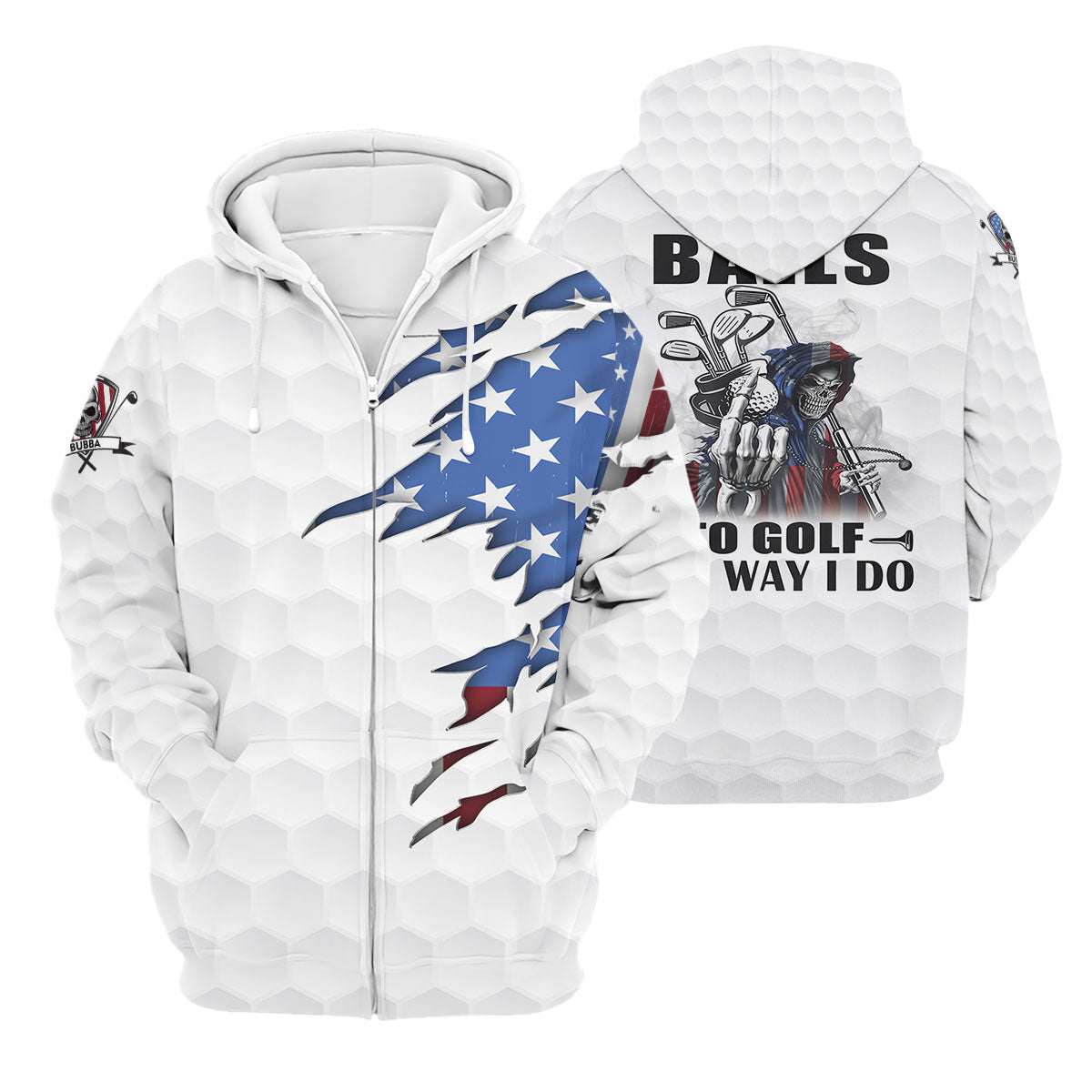 America Skeleton Golf Polo Shirt, Golfing Apparel, America 250 Anniversary Golf Clothing, Mens Golf Gift