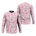 Pink Flamingo Customized Golf Polos, Fun Men's Golf Polos, Hawaiian Golf Shirts, Golfing Apparel