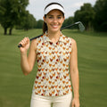 Chicken Family Funny Womens Golf Polo Shirt, Chicken Lover Gifts, Custom Ladies Golf Shirt