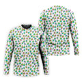 Neon Middle Finger Men Fun Golf Shirts, White Golf Polo, Cool Golf Gifts, Golfing Apparel