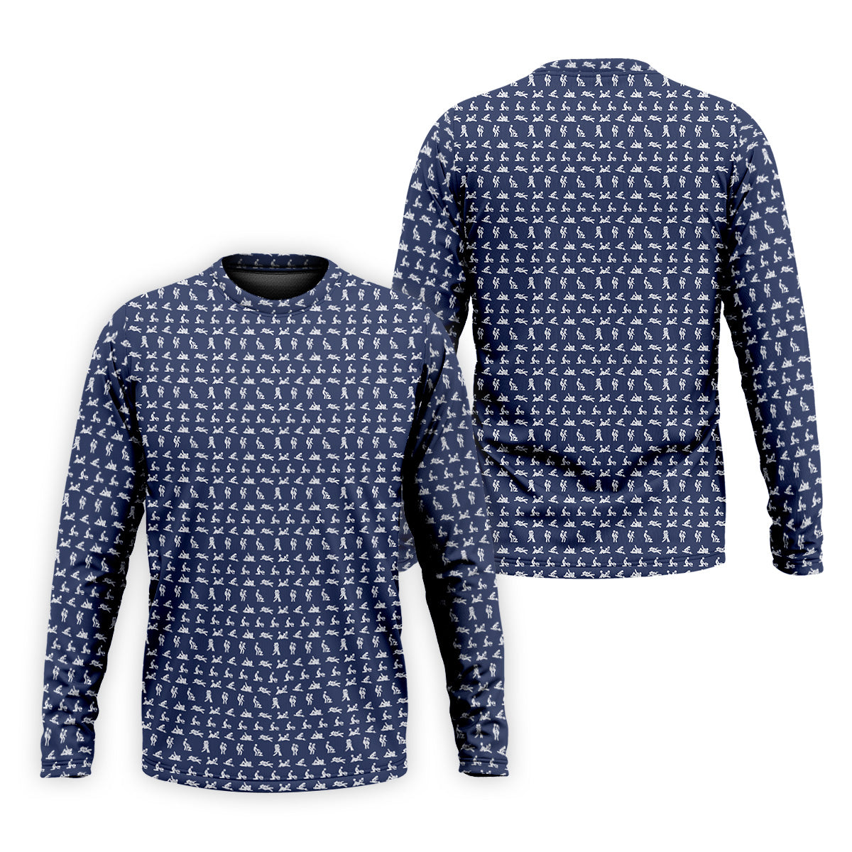 Stick Figure Couple Fun Men's Golf Polos, Fun Golf Shirts For Men, Unique Gift For Golfer, Matching Golf Shirt