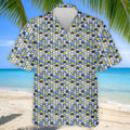 Funny Beer Pretzel Cleavage Pattern Golf Polo Shirt, Mens Golf Polo, Printed Golf Shirts