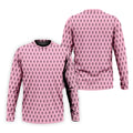 Funny Middle Finger Pink Men's Golf Shirt, Breast Cancer Golf Shirt, Fun Golf Shirts For Men