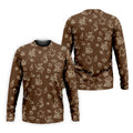 Goose Halloween Golf Shirt, Pumpkin Pattern Golf Shirt, Brown Golf Polo, Long Sleeve Golf Shirts, Men Golf Polo