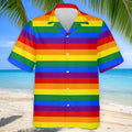 LGBT Rainbow Flag Golf Tops For Men, Pride Month Celebrate Golf Shirts For Men