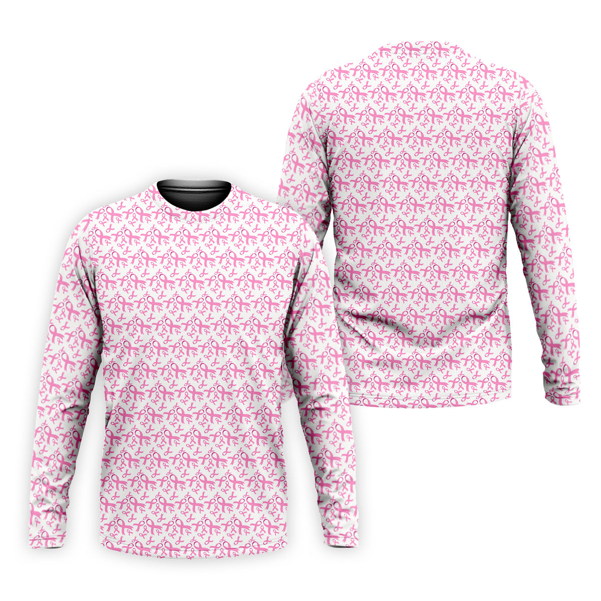 Pink Ribbon Breast Cancer Men Golf Shirt, Breast Cancer Awareness Shirt, Golf Gifts For Men