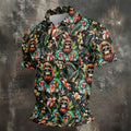 Bigfoot Hawaiian Tropical Golf Shirt, Funny Sasquatch Golf Shirts For Men