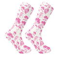 Funny Flamingo Coconut Men Golf Socks, Pink Flamingo Socks, Best Socks For Men, Funny Dad Gifts