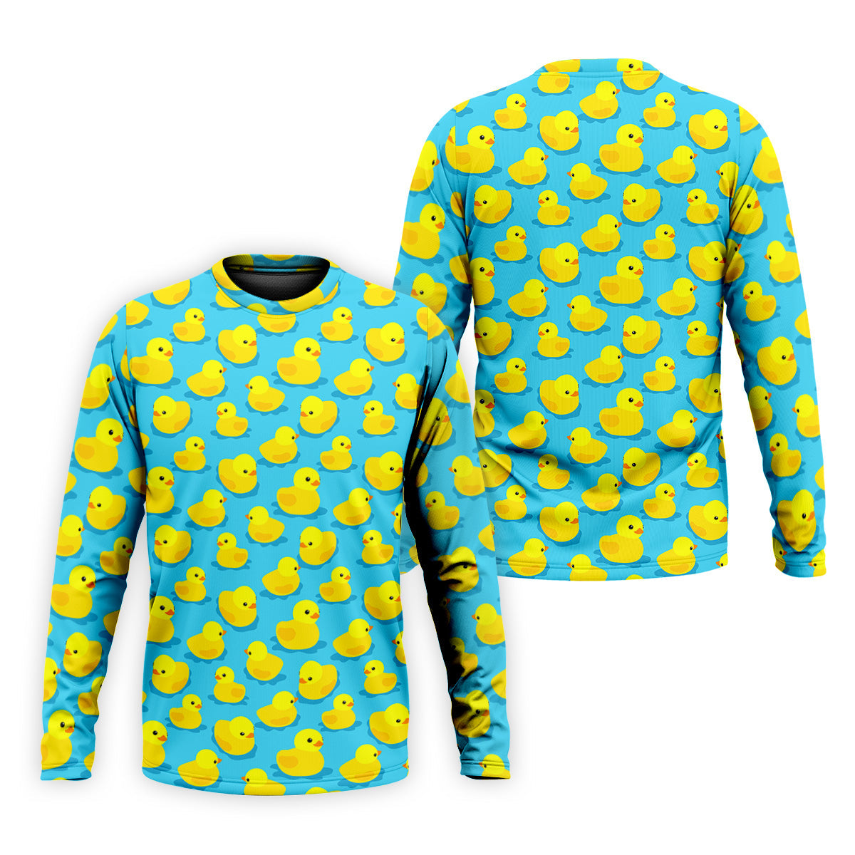 Funny Yellow Duck Men's Golf Polo Shirt, Fun Golf Polo Shirt, Men Fun Golf Shirts, Golf Gift For Him