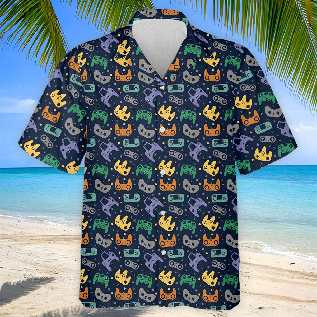 Video Game Controller Hawaiian Golf Shirt, Men's Golf Shirt, Polo Shirts For Men
