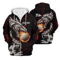 Flaming Dragon Custom Golf Polo Shirt, Dad Golf Gift, Golf Lover Gifts