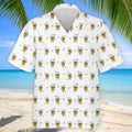 Cartoon Beer Mug Golfer Pattern Golf Polo Shirt, Polo Shirts For Men, Printed Golf Shirts