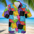 Funny Condom Wrapper Pattern Golf Polo Shirt, Men's Golf Shirts, Novelty Golf Apparel For Men