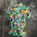 Funny Opossums Among Pineapples Hawaiian Golf Polo, Golf Tops For Men, Golfing Apparel