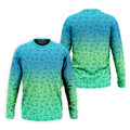 Stick Figure Couple Ombre Fun Men's Golf Polos, Unique Gift For Golfer, Golf Accessories For Men