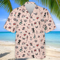 Vintage Tattoo Flash Icon Golf Polo Shirt, Golf Polo Shirts For Men, Mens Golf Apparel
