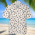 Let's Par Tee Bigfoot Golf Pattern Men's Golf Shirt, Golf Apparel For Men, Printed Golf Shirts