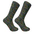 Neon Christmas Retro Style Golf Socks, Christmas Golf Gift, Gifts For Golf Lovers