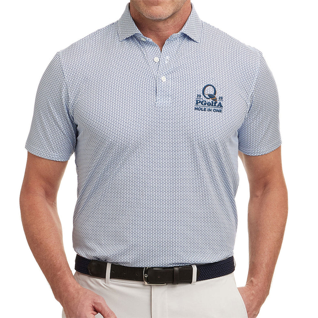2025 PGolfA Hole In One Embroidery Polo Shirt, Funny Golf Shirt, Christmas Golf Gift