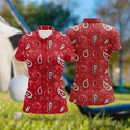 Paisley Bandana Funny Long Sleeve Polos Womens, Custom Ladies Golf Shirt