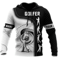 Golfer Swing Custom Name Golf Polo Shirt, Golf Apparel, Golf Gift For Men