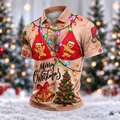Merry Gingerbread Bra Christmas Golf Shirt, Mens Golf Shirts, Polo Shirts For Men