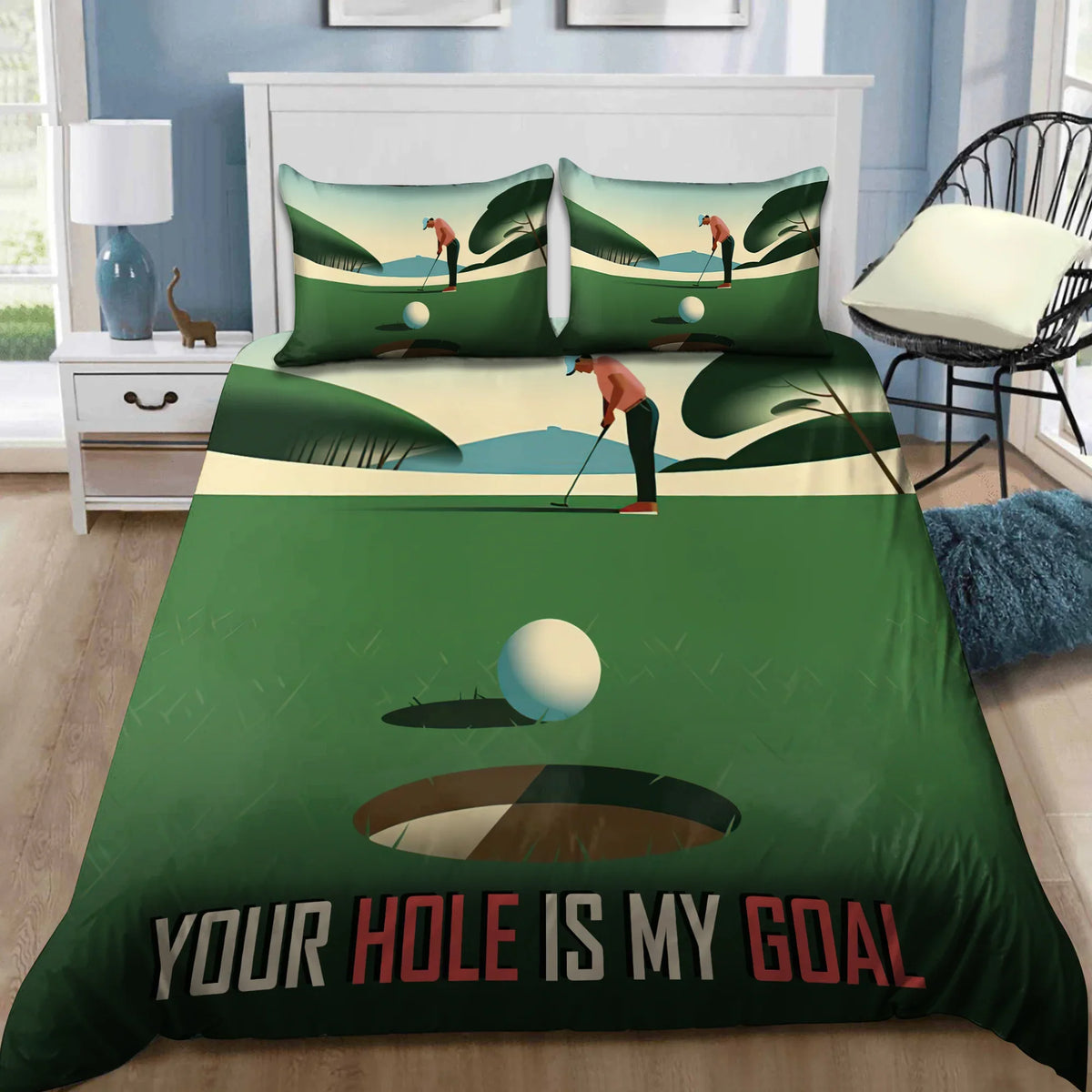 Your Hole Is My Goal Bedding Sets, Bedding Set, Bedroom Decor