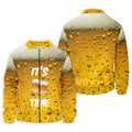 It's Time Golf And Beer Men's Funny Golf Shirts, Hawaiian Golf Shirt, Polo Shirts For Men