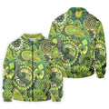 Paisley Print Green Golf Shirt, Golf Tops For Men, Polo Shirts For Men, Golf Shirts For Men