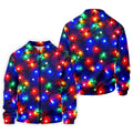 Christmas Lights Pattern Christmas Golf Shirt, Golf Shirts For Men, Mens Golf Apparel