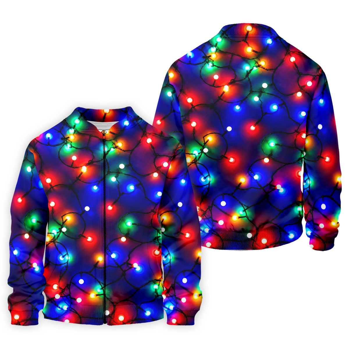 Christmas Lights Pattern Christmas Golf Shirt, Golf Shirts For Men, Mens Golf Apparel