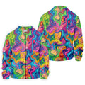 Liquid Marble Colorful Print Golf Tops For Men, Polo Shirts For Men, Golf Shirts For Men