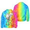 Windy Skeleton Ghost Golf Polo Shirt, Halloween Shirts For Men, Golf Polo Shirts For Men