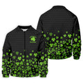 Shenanigans Coordinator Golf Ball Pattern St Patrick Day Black Golf Shirt, Golf Tops For Men, Golf Shirts For Men