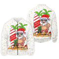 Men's Vacation Mode Santa Sufing Golf Shirt, Christmas Golf Shirt, Golf Apparel For Men