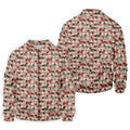 Christmas Dachshund Pink Checkered Golf Tops For Men, Christmas Golf Shirt, Polo Shirts For Men