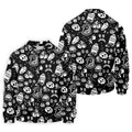 Dead Tired Coffee Breakfast Pattern Golf Shirt, Men's Golf Shirt, Golf Polo Shirts For Men