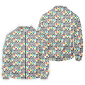 In A World Where You Can Be Anything Be Kind Autism Awareness Puzzle Pattern White Golf Shirt, Polo Shirts For Men